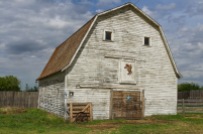 This frame shows the southern half of the barn and the eastern face of the barn.